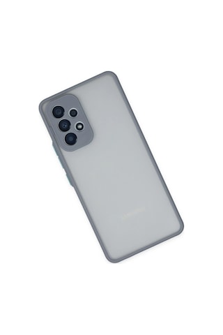 Newface - 82 - Samsung Galaxy Uyumlu A53 5g Kılıf Montreal Silikon Kapak - Ece-umay - - Gri