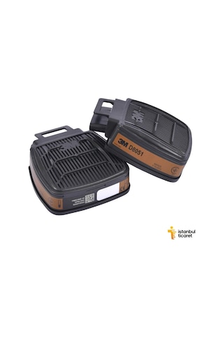 3M D8051 Secure Click Dual Flow A1 Gaz ve Buhar Filtresi (1 Çift)