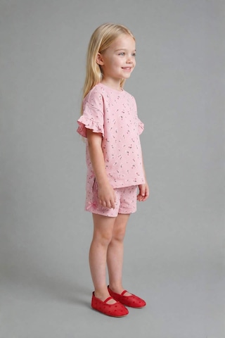 Defacto Çiçeki 2li Pembe Takım Kız Bebek H7883a526smpn666 Pembe-pn666