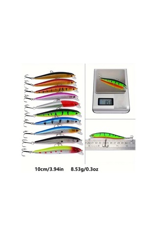 Fochsia 56 Adet Yem Seti Karışık Crankbait Swimbait Minnow Yapay Balıkçılık Yemi