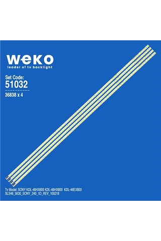Sony Kdl-46hx800 46 4 Adet Tv Led Bar Tvnizin İçindeki Led Barla Aynısı Olduğunu Görmeden Almayınız. Led Bar Ürünlerinde Paket Açıldığında İade Kabul Edilmemektedir.