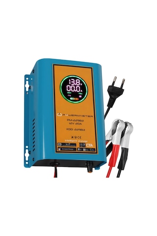 Powermaster Pm-22983 12volt 20amper Dijital Ekranlı Kuru-asit-jel Akü Şarj Cihazı