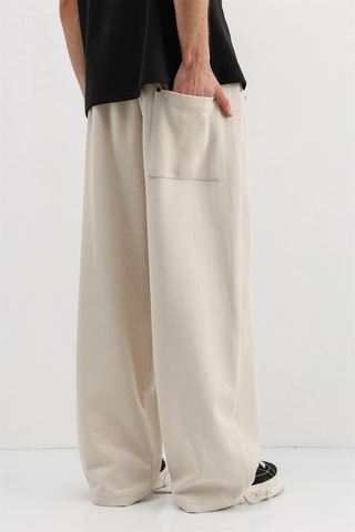 Vamos Baggy Fit Eşofman Alt V80-43 Taş
