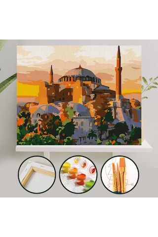 Sayılarla Boyama Tuval Seti 40x50 Cm - Ayasofya