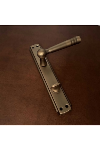 Osmanlı Mat Antik Sarı Bravo Aynalı Wc Banyo Kapı Kolu Sağ Basar 1 Takım