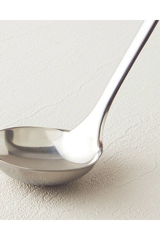 Woody Ladle Çelik Kepçe Kahve