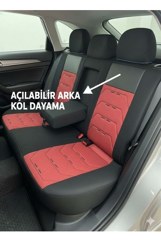 Oto Koltuk Kılıf Bordo - Siyah