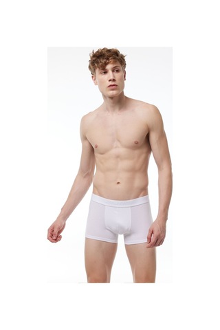 Malabadi Erkek Beyaz 3 Lü Paket Modal Kısa Boxer 011 Beyaz