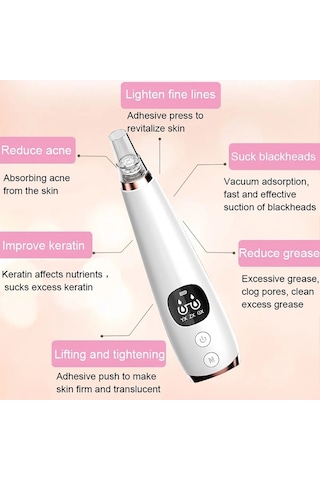Siyah Nokta Remover Vakum Gözenek Temizleyici Yüz Temizleme Siyah Noktalar Emme Peeling Güzellik Akne Sivilce Sökücü Aracı Cilt Bakımı