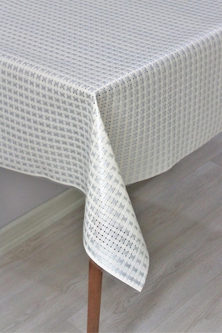 Pvc Şeffaf Kaplama Silinebilir Masa Örtüsü Hasır-476-gri