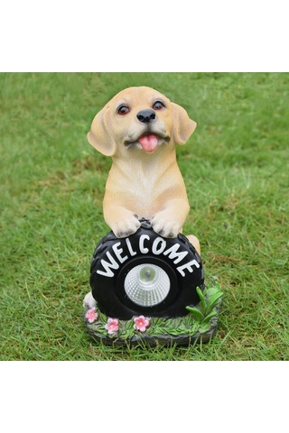 Gajeena Güneş Enerjili Köpek Şekilli Bahçe Lambası - Otomatik Aydınlatma, Ip65 Su Geçirmez, Dekoratif Ve Pratik, Dış Mekan Uygun