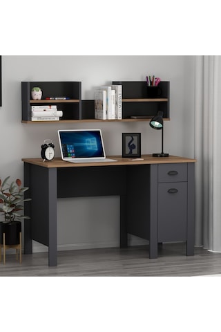 Plus Çalışma Masası Bilgisayar Masası Antrasit / Kemençe Antrasit - Kemençe