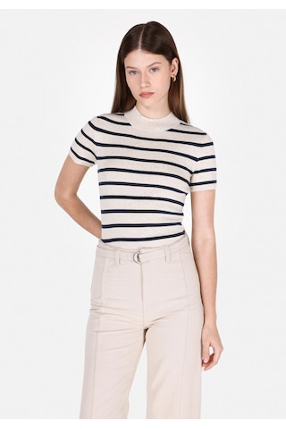 Colin's Colins Slim Fit Yarım Balıkçı Yaka Kadın Bej Kısa Kol Kazak Cl1073127 Q1.v2 Bme Bej