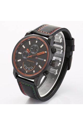 Curren M8217 Quartz Kol Saati-orjinal Kutusunda Siyah Siyah