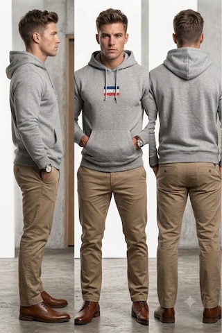 Levi's Kapüşonlu Gri Erkek Sweatshirt