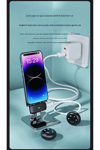 Nm-store Kablosuz Profesyonel İkili Yayın Yaka Mikrofonu Şarj Kutu Mıknatıslı Typce Lightning Çıkış Mikrofon