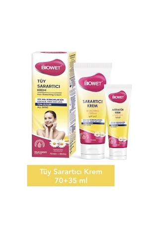 Bıowet Tüy Sarartıcı Krem 70 + 35 Ml