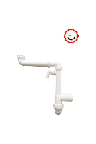 Dallmer Yer Kazandıran Lavabo Sifonu Evye Sifonu 1 1/2'' Bağlantı Ağızlı 50'Lik Koku Önleyici Gider