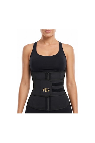 Fitformgiyim Orjinal Sauna Unisex Termal Bel Korse Siyah