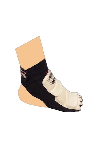 Dragondostore Dragon10255 Taekwondo Ayaküstü Koruyucu Beyaz - Siyah