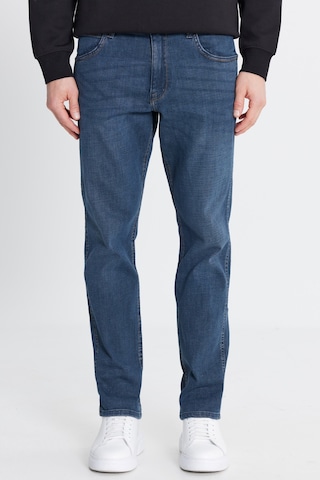 Wrangler Pamuklu Greensboro Straight Fit Jean Kot Denim Pantolon Mavi