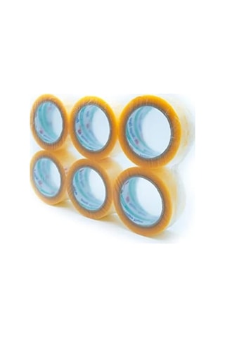 Şeffaf Koli Bandı, 45 Mm X 100 M, 38 Mikron, Akrilik 6 Adet