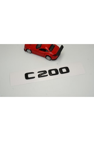 C 200 Bagaj Parlak Siyah ABS 3M 3D Yazı Logo