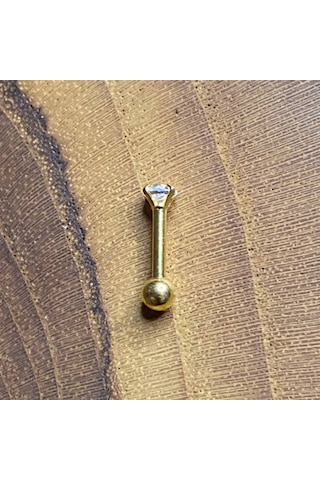 Ayatasarım Çelik Kararmaz Tragus/helix Piercing Altın