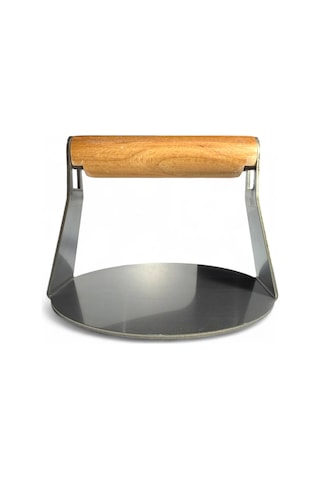 Profesyonel Smash Burger Presi - Paslanmaz, Ahşap Saplı - Restoran Tipi