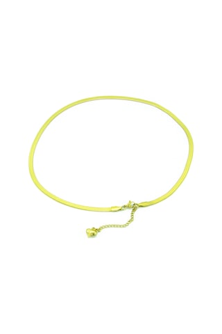 Laria Jewelry İtalyan Balık Sırtı Zincir Kolye 14 Ayar Altın Kaplama Altın