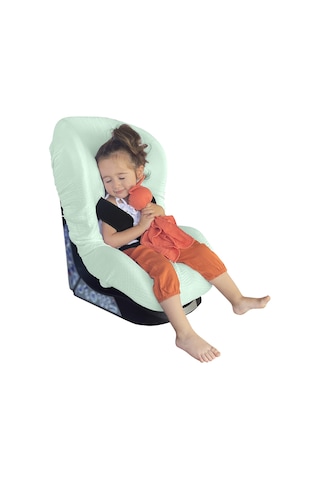 4katlı Müslin Bebek Oto Koltuk Kılıfı Lastikli %100pamuk Mint