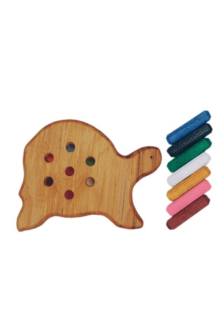 Çubuk Dizme Oyunu Ahşap Kaplumbağa