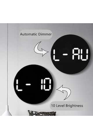 Trendooze Ve Sıcaklık Seçenek Saati Renkli Renkli Modern Göstergeli Duvar Dijital Çok Çok Akıllı - Uw ÇOk Renkli