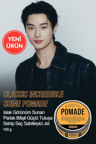 Güçlü Tutuş Ve Islak Görünüm Sunan Saç Sabitleyici Jel Dashu Classic Incredible Shine Pomade 100g