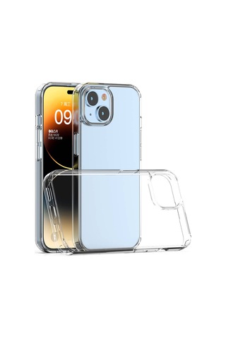 Apple Uyumlu iPhone 15 Plus Kılıf Zore Coss Kapak Renksiz