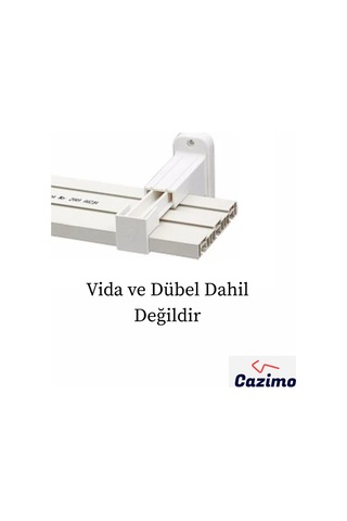 4 Adet Perde Rayı Korniş L Ayak Duvara Montaj Askı Aparatı Plastik Beyaz