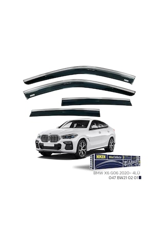 Bmw X6 G06 2020 - Kromlu Cam Rüzgarlığı 4lü Parça
