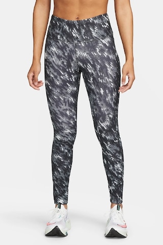 Nike Fast Dri Fit Running Leggins 3 Cepli Toparlayıcı Siyah Tayt Siyah