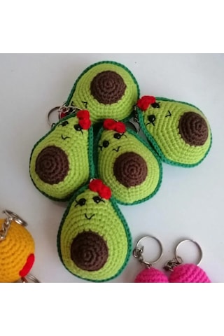 AVOKADO Amigurumi anahtarlik
