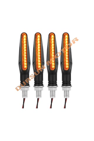 Motosiklet Kovboy Model Kayan Kırılmaz Led Sinyal 2 Adet