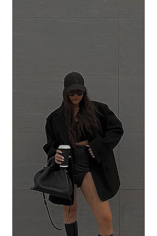 Unisex Siyah Renk Siyah Logo Beyzbol Ny New York Şapka - Unisex Siyah