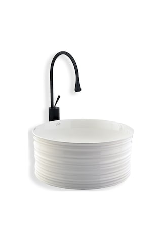 Eva Banyo Lena E-2104 Tezgah Üstü Porselen Lavabo
