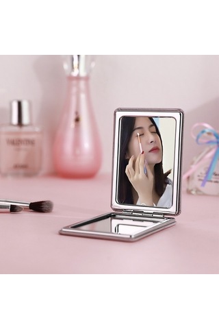 Cbtx Happy Holidays Kuş Baskılı Dikdörtgen Makyaj Aynası