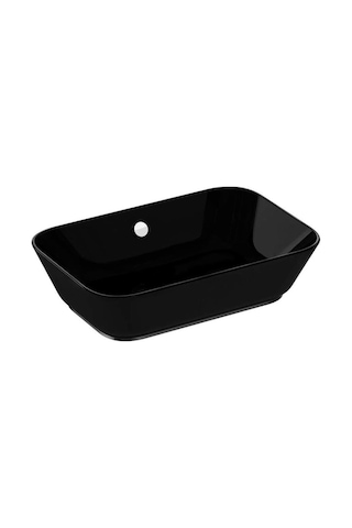 VitrA Geo 7425B070-0012 Çanak Lavabo. 60 CM Parlak Siyah