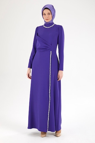 Armine Trend Taş Desenli Elbise-morcivert 25yt912 Morcivert