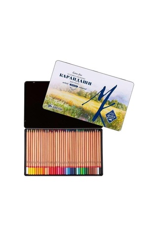 Master Class Extra-fine Kuru Boya Kalemi Seti 36 Renk Profesyonel Sanatçı, Metal Kutu, İnce Uç, Yüksek Pigment, Saint-petersburg Diğer