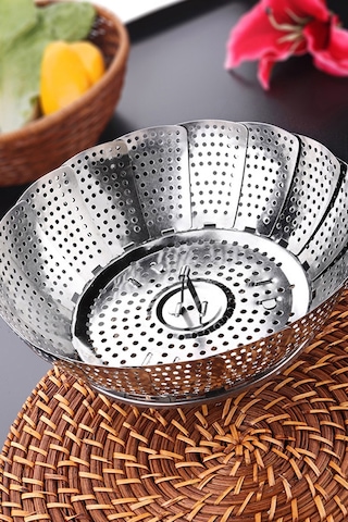 Paslanmaz Çelik Sebze Haşlama Sepeti