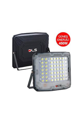 Dls 450w Güneş Enerjili Solar Led Projektör Harici Solar Panelli, 5 Metre Kablolu, 505-450
