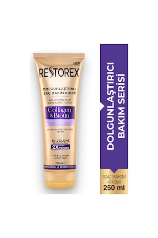 Restorex Collagen & Biotin Hacimsiz Saçlar Için Dolgunlaştırıcı Saç Bakım Kremi 250 Ml