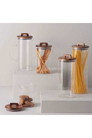Linens Handle Kavanoz Ahşap